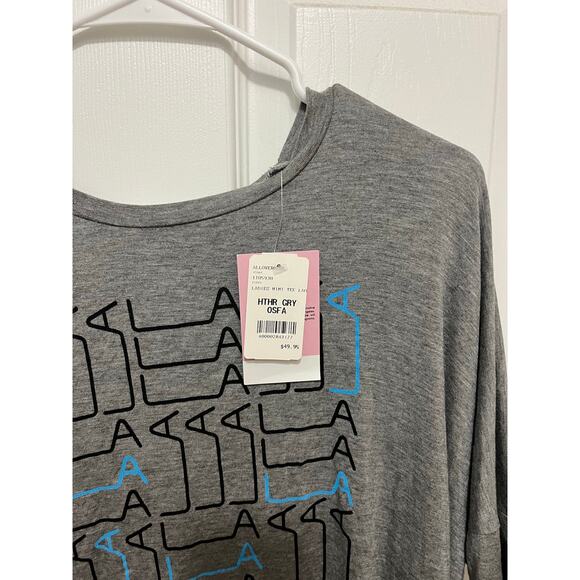 LA original black/blue letter woman crop top beach wear- NWT- One size fits all - Picture 3 of 3